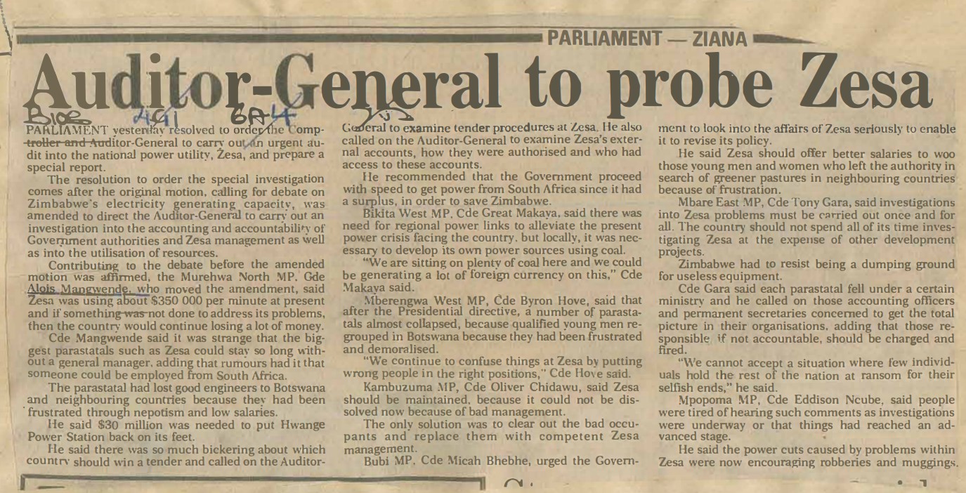 The paper must be responsible to the country